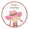 Cowgirl Birthday Stickers