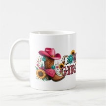 Cowgirl Boot and Hat Personalised