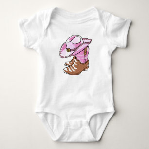 Cowgirl Boots and Hat Baby Bodysuit