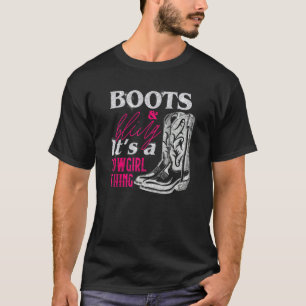 Cowgirl Boots Bling Women  Cute Love Country Life T-Shirt