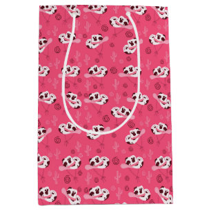 Cowgirl Boots & Cactus Western Pattern Medium Gift Bag