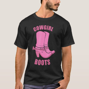 Cowgirl Boots Country Horse Rodeo Western Princess T-Shirt