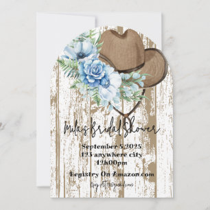 cowgirl bridal shower invitation
