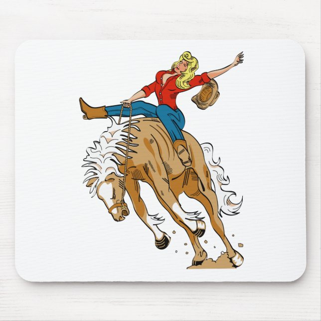 cowgirl_broncoback mouse mat (Front)