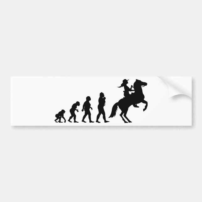 Cowgirl Bumper Sticker (Front)