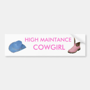 Cowgirl Bumper Sticker
