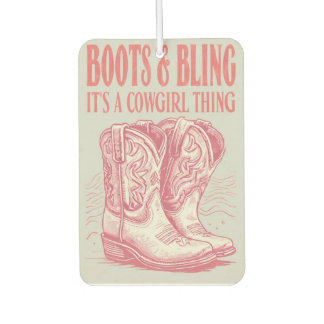 Cowgirl Car Freshner Car Air Freshener