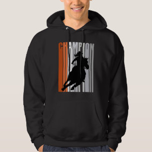 Cowgirl Champion Horse Riding Barrel Racing Woman  Hoodie