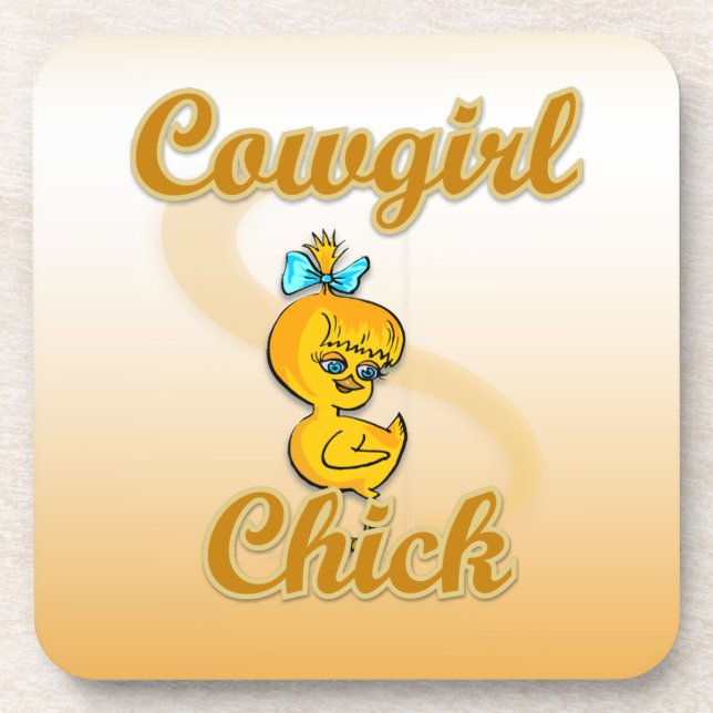 Cowgirl Chick Coaster (Front)