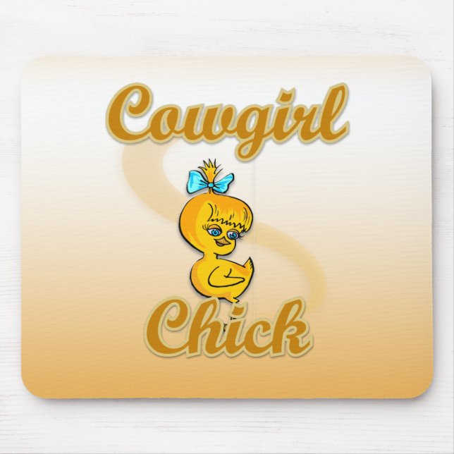 Cowgirl Chick Mouse Mat (Front)