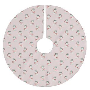 Cowgirl Christmas Boot Pattern Tree Skirt