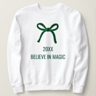 Cowgirl Christmas Evergreen Rope Bow Custom Gifts Sweatshirt
