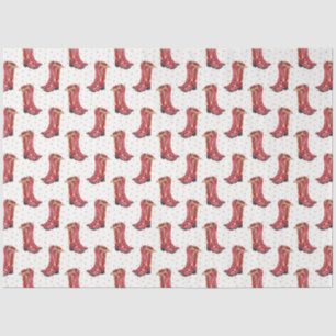 Cowgirl Christmas Watercolor Tissue Paper