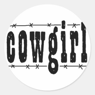 Cowgirl Classic Round Sticker