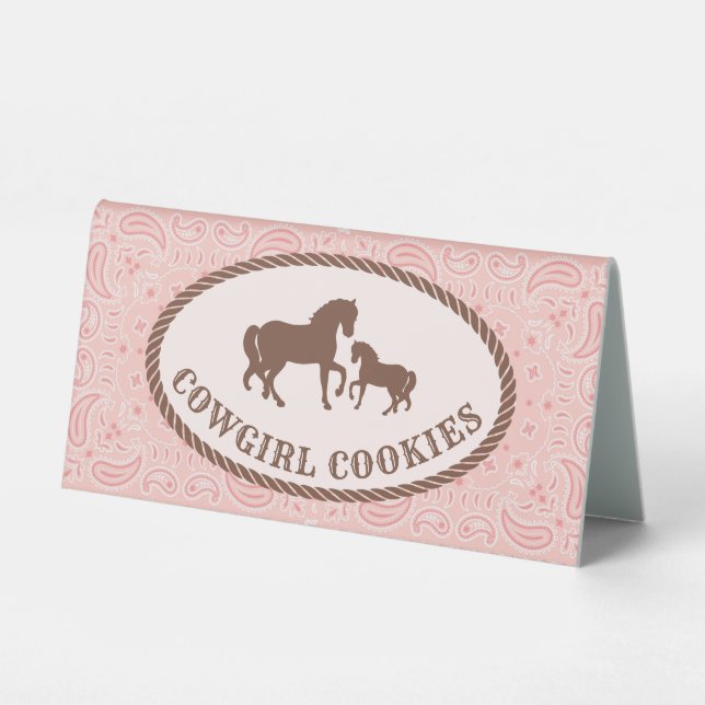 Cowgirl Cookies | Horse Oval Sticker (Front)