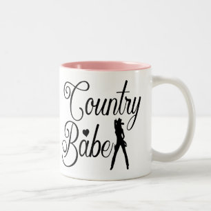 Cowgirl Country Girl Western Line Dancing Rodeo Two-Tone Coffee Mug
