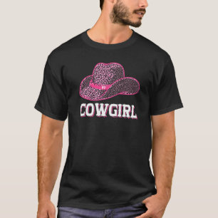 Cowgirl - Country Southern Western Leopard Texas P T-Shirt