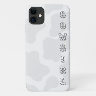 Cowgirl Cow Print iPhone Case