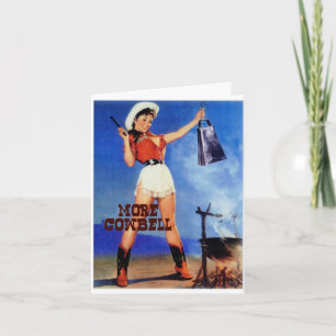 cowgirl cowbell card