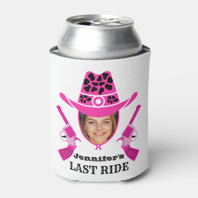 Cowgirl Custom Photo   Can Cooler (Can Front)