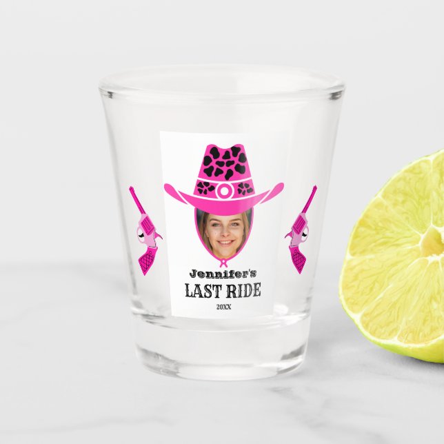 Cowgirl Custom Photo   Shot Glass (Front)
