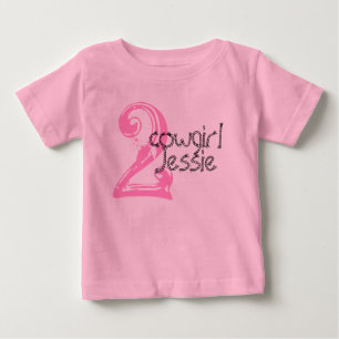 Cowgirl  Customisable 2nd Birthday Tshirt