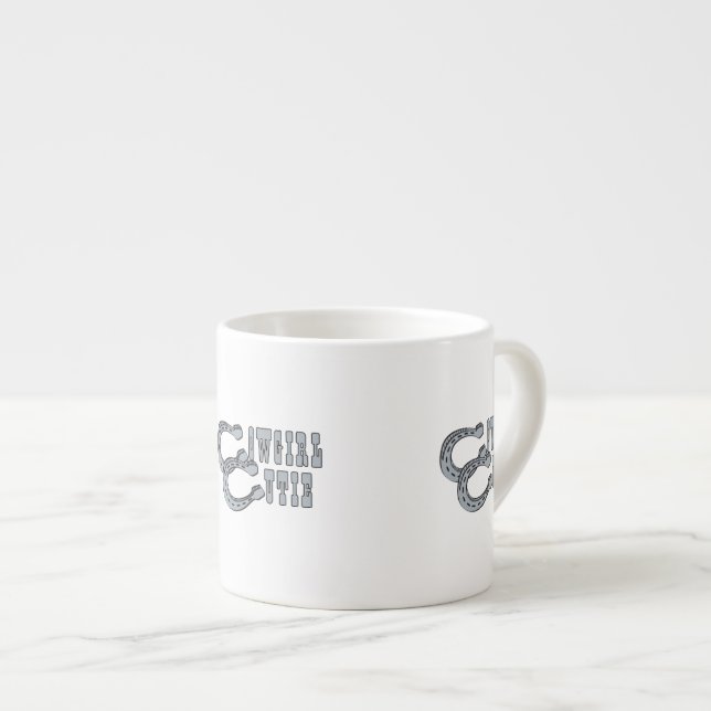 Cowgirl Cutie Espresso Cup (Front Right)