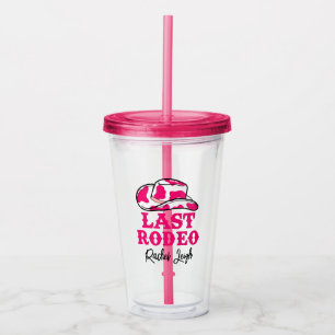 Cowgirl Disco Last Rodeo Bachelorette Acrylic Tumbler