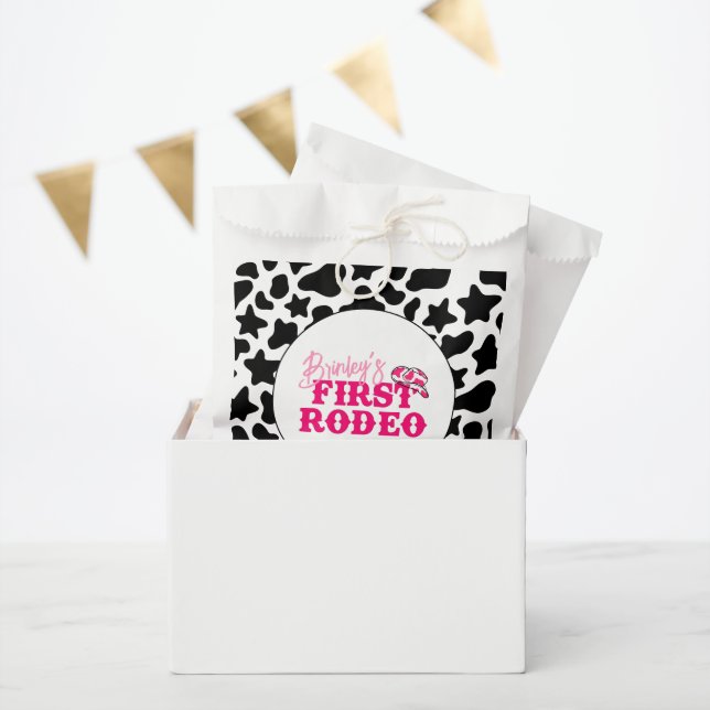 Cowgirl Disco Pink First Rodeo Favour Bags (Party)