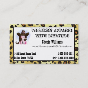 Cowgirl "Diva" Business Card