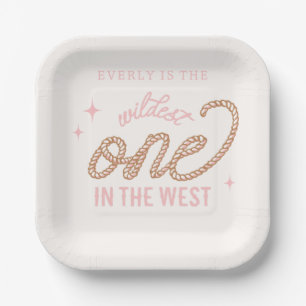 Cowgirl First Birthday Plates