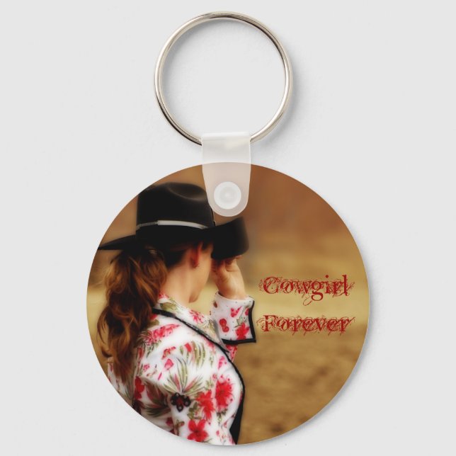 Cowgirl Forever Keychain (Front)