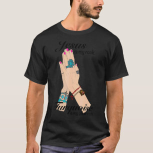 Cowgirl Gemstone Jesus Turquoise Is My Rock Wester T-Shirt