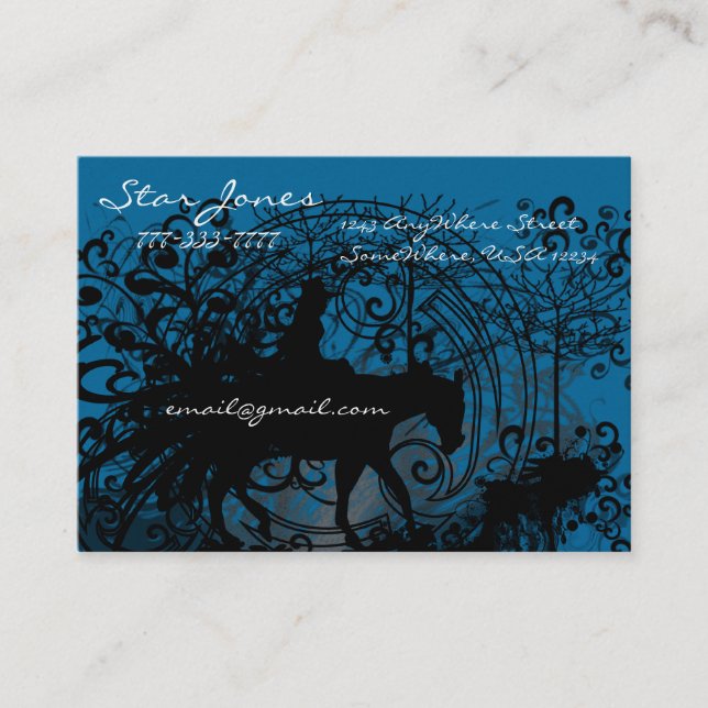 Cowgirl Grunge Business Card (Front)