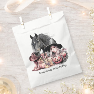 Cowgirl Halloween horse Brooms are for amateurs Favour Bags