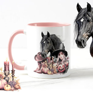 Cowgirl Halloween horse Brooms are for amateurs Mug