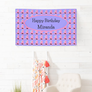 Cowgirl Hat Birthday Party Banner