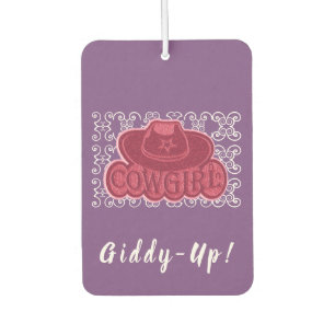 Cowgirl Hat Car Air Freshener