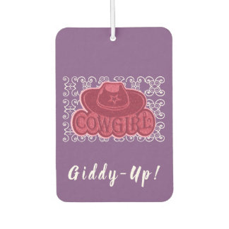 Cowgirl Hat Car Air Freshener