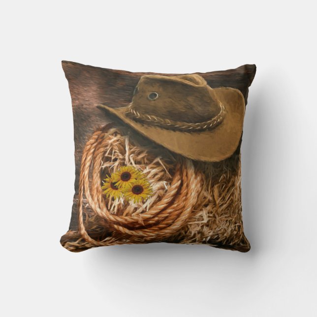 Cowgirl Hat Cushion (Front)