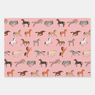 Cowgirl Horse Lover Gift, Women & Girls Kid Wrapping Paper Sheet
