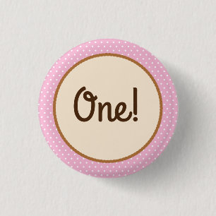 Cowgirl Horse Pony Cute 1st Birthday Party Theme 3 Cm Round Badge