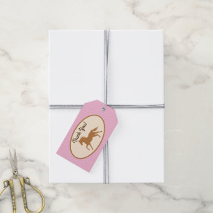 Cowgirl Horse Pony Cute 1st Birthday Party Theme Gift Tags