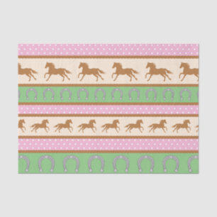 Cowgirl Horse Pony Cute 1st Birthday Party Theme Tissue Paper