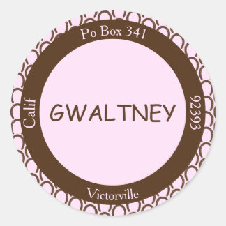 Cowgirl Horseshoe Pink | Brown Envelope Seal -