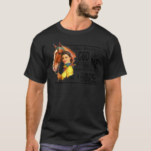 Cowgirl I Smile When I Catch God Watching Western T-Shirt