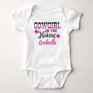 Cowgirl In The Making Personalised Baby Bodysuit