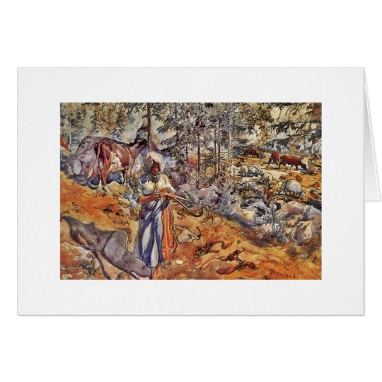 Cowgirl in the Meadow Card