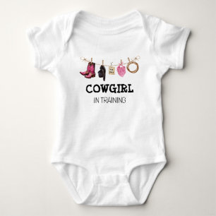 Cowgirl in Training Western Country Baby Bodysuit
