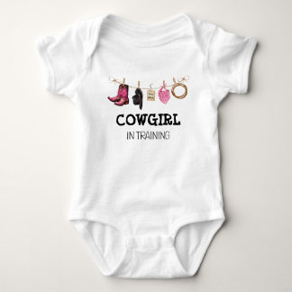 Cowgirl in Training Western Country Baby Bodysuit